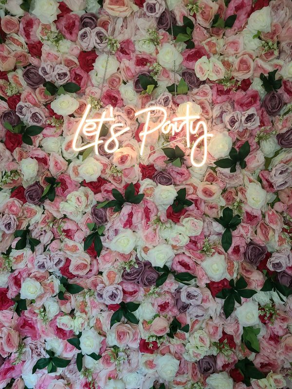 Pink 3D Rose Flower Wall rental, photo booth rental, party rental, wedding rental, Flower Wall decor