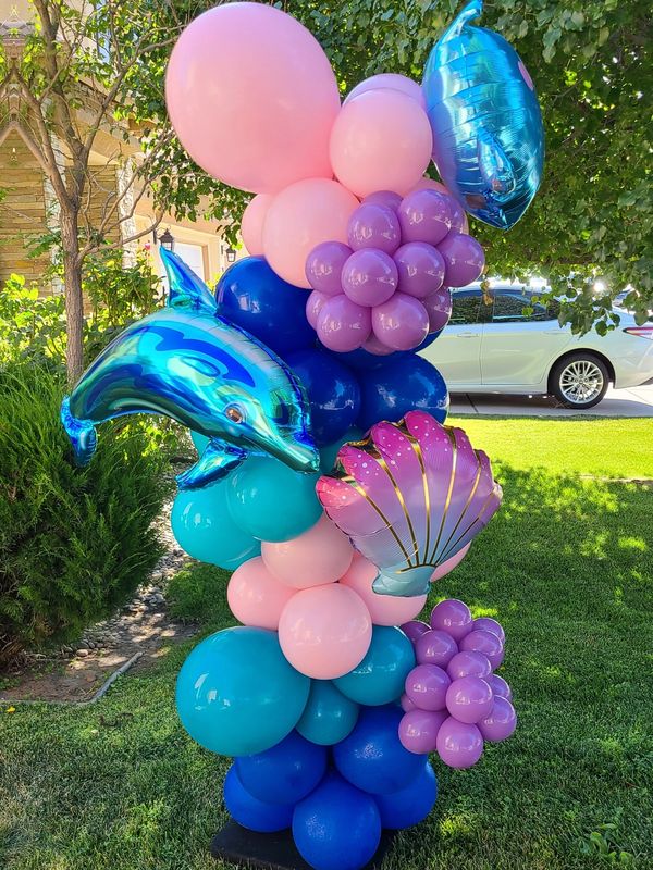 Under the Sea balloon decoration, party balloons, organic balloons, birthday party balloon rental