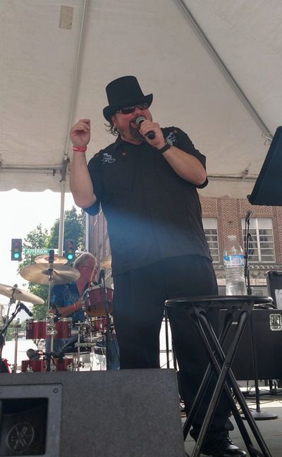 Kerry Hurley on stage at Festival In The Park 2017