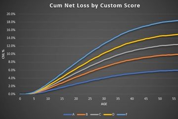 Custom credit scoring
Behavioral collections