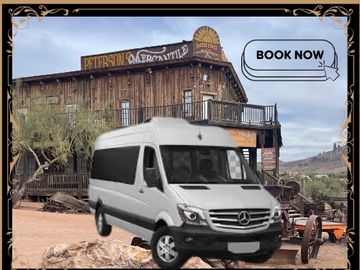 goldfield ghost town private group tour mercedes sprinter birthday party old west family vacation
