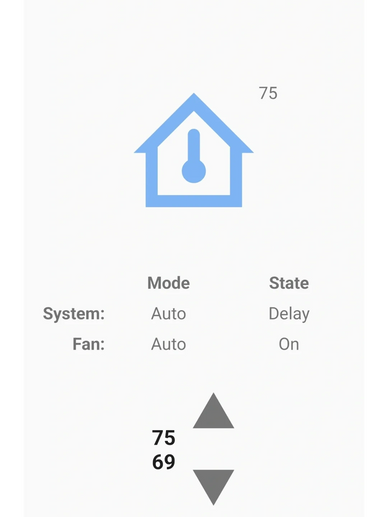 z-wave thermostat in Alula app