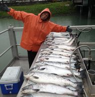 Fishing in Valdez. Salmon. 
