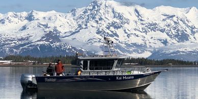 F/V Kai Moana dropping Kayakers in Heather Bay.