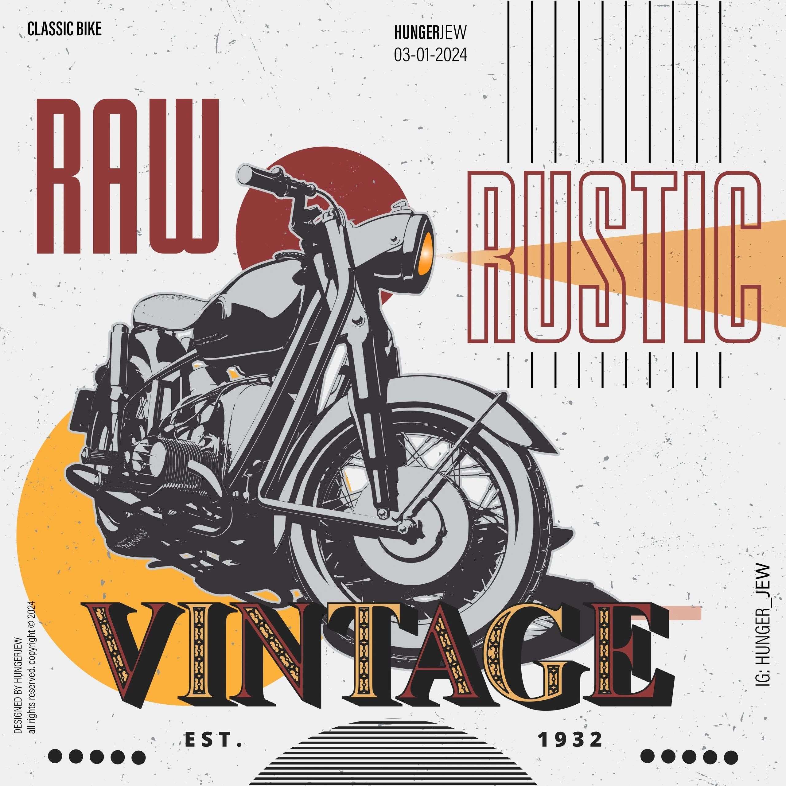 Vintage classic bike with raw, rustic design from 1932.1932: Raw design. Pure functionality. That's the principle we apply to modern branding. We strip away the noise to deliver a Professional Branding and Identity that lasts. If you need a Freelance Graphic Designer who builds timeless solutions, let's talk strategy.
