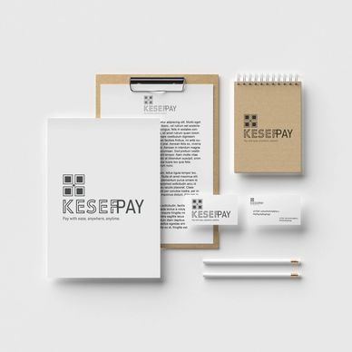 orporate stationery set and visual brand identity for KESEEPAY. This is a portfolio piece by Freelance Graphic Designer at HungerJew Design Services, demonstrating expertise in Professional Branding and Identity deliverables.
