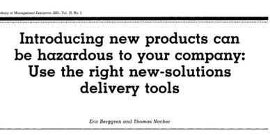Eric Berggren
New product introduction
New product success
Value delivery
