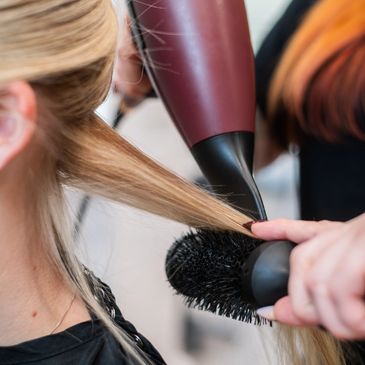 guest receiving a blowout.