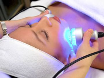 Non-Surgical Face Lift combines 100% oxygen Plasma, Microcurrent and LED light for skin renewal.