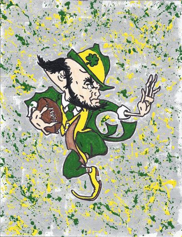 Fighting Irish, acrylic on canvas