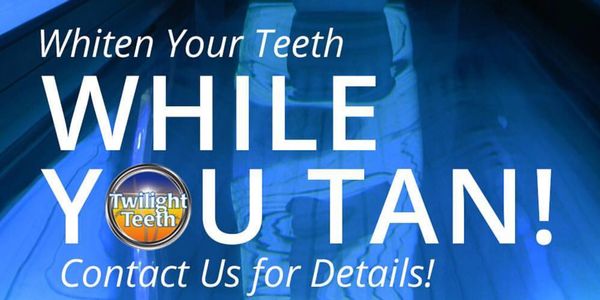 Teeth Whitening, whiten while you tan or at home