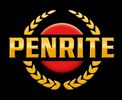 Penrite logo with gold text and laurel wreath on black background.