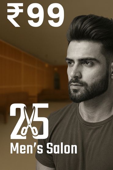 Launch offer ₹99 at 205 Men's Salon with stylish haircut.