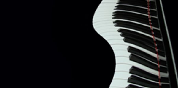 piano keyboard in an abstract style