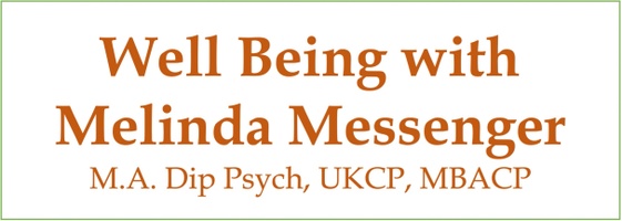 Well Being with Melinda Messenger
M.A. Dip psych UKCP, MBACP