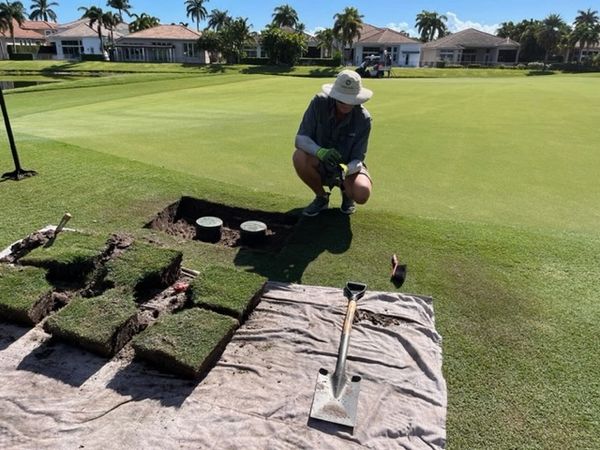 Golf Data Turf Services  Sprinkler Leveling @ Frenchman's Reserve Country Club, Palm Beach Gardens F