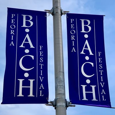 Peoria Bach Festival Street Banners