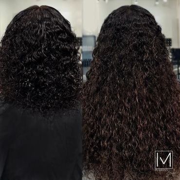 Curly hair extensions, hair extensions for biracial hair, genius wefts, curly ktips, invisible hair