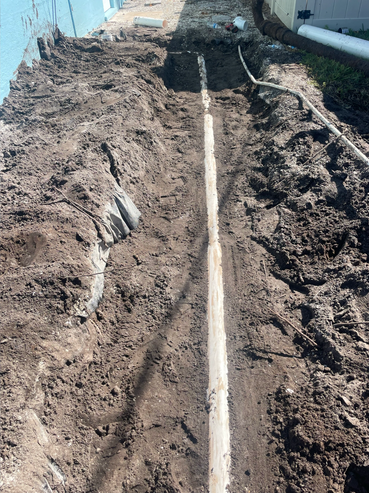 Main sewer line replacement. Sewer replacement from the home to the street.