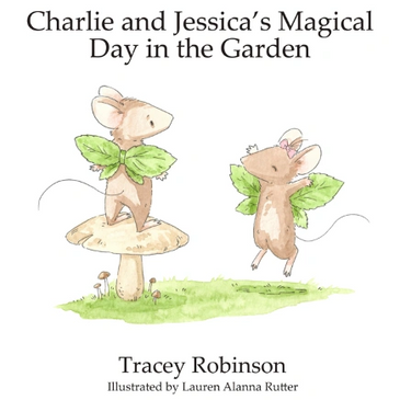 Two mice with leaf wings in a garden, one on a mushroom, the other mid-jump.
Charlie mouse books
Children’s story book
Mouse stories
Children’s picture books
Charlie Mouse