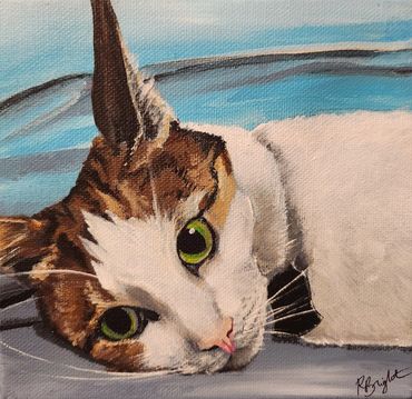 Custom Pet Portraits available by Rachael Bright, prices vary depending on size and number of pets.