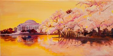 Cherry Blossoms at the Tidal Basin
Original Painting by Rachael Bright