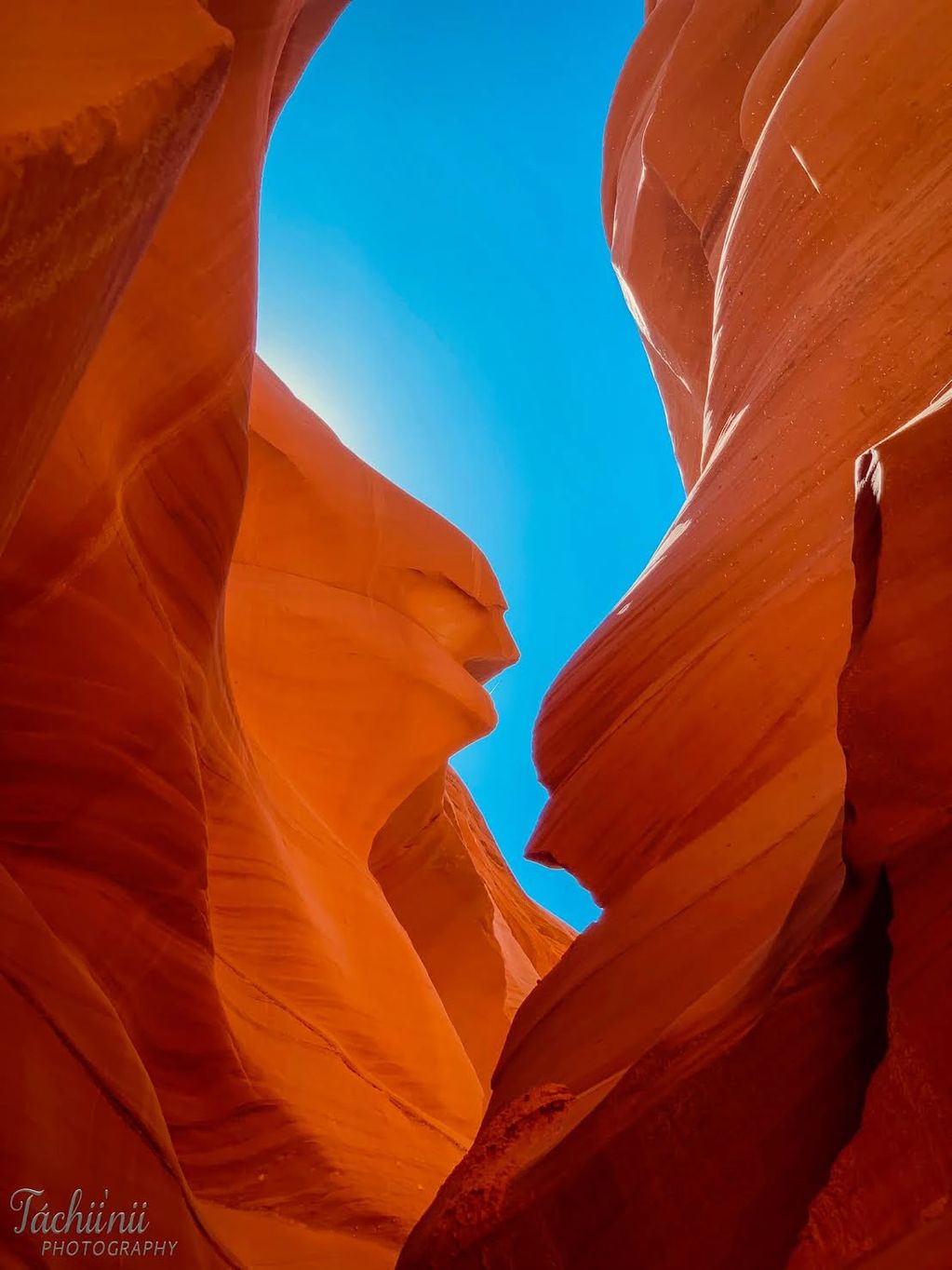 Antelope Canyon - face to face 
20 by 24 with 1-inch white border on archival paper. 
