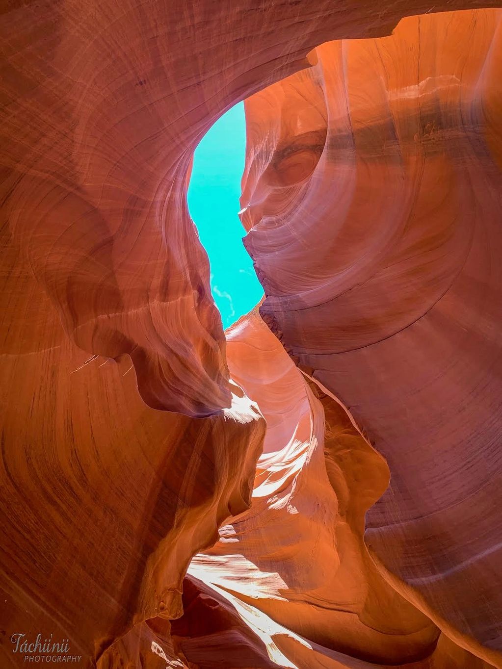 Antelope Canyon  - stairway 
20 by 24 with 1-inch white border on archival paper. 