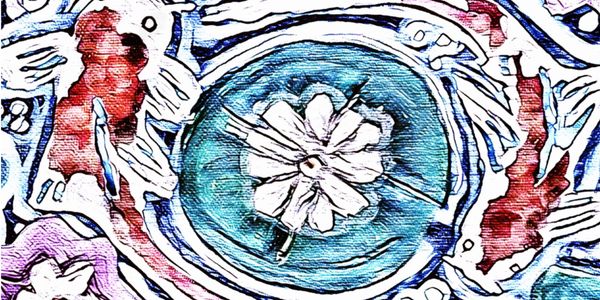 Digital art of Koi Fish