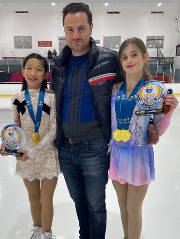 Veronica Carhart and Nicole Skripnikova and Igor Krokavec US Figure Skating Sunshine State Games Flo