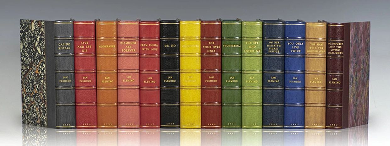 Custom Boxes made for a set of James Bond First Editions