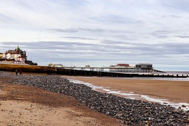 Cromer pier and beach landscape