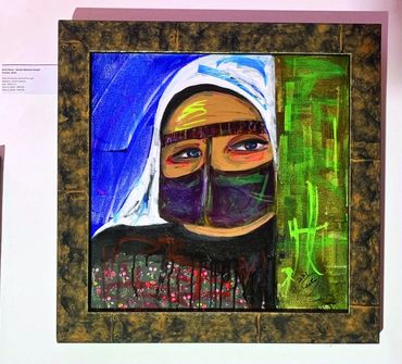 لوحه للفنانه سعيده البدر