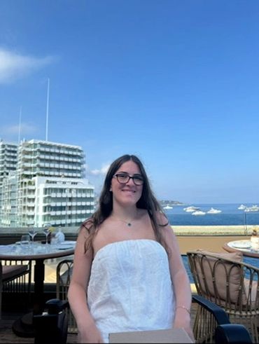 Woman sit on the restaurant