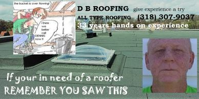 Flat modified rubber roof system professionally installed by a licensed and insured roof contractor