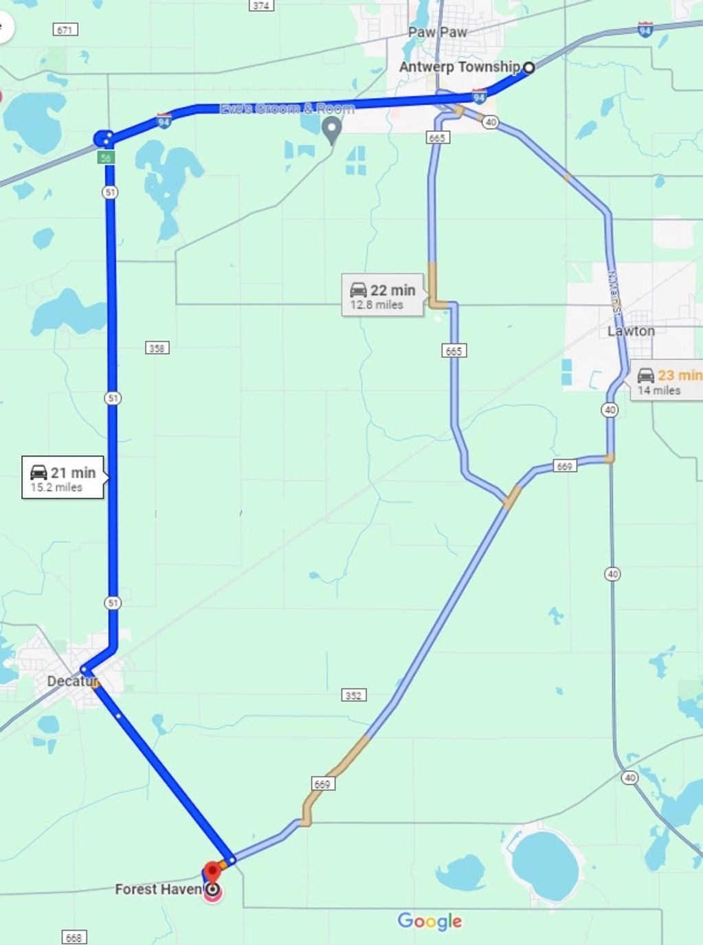 Directions to rv park/campground, tent camping in Decatur Michigan