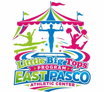 Colorful logo for Little Big Tops Program at East Pasco Athletic Center.