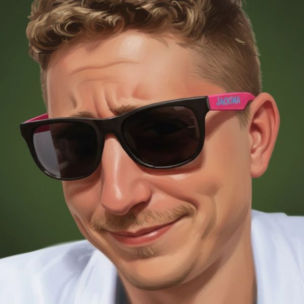 Digital portrait of Dan Metcalfe - Tattoo artist at Barnstormer Studio.