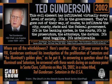 Ted Gunderson Fluoride Poison Quote: This evil element has infiltrated virtually every level of soci