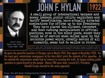 John F. Hylan Quote: A small group of international bankers, money lenders, utility exploiters ...