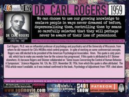 Dr Carl Rogers, fluoride, mind control, poison, pineal gland, attack on the human body. conspiracy,