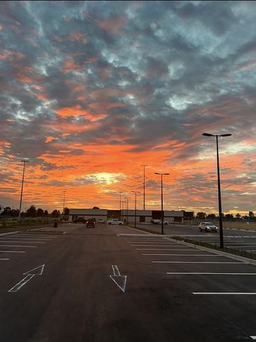 Sunrise car park bay line marking