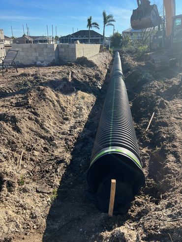 HDPE pipe install