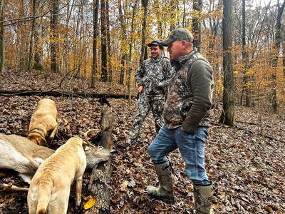 Successful deer recovery in the Ohio woods with thermal tracking specialists and blood tracking dogs