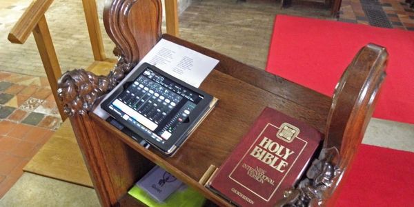 Yamaha TF StageMix Apple based app in church