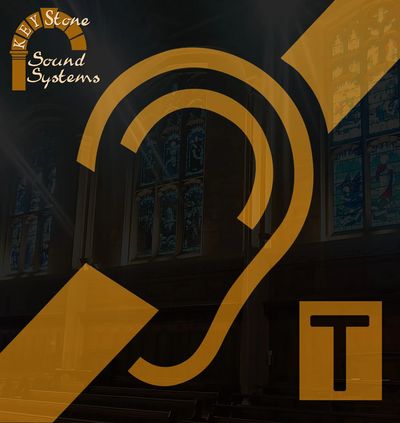 Hearing loop hearing aid sign Keystone Sound Systems