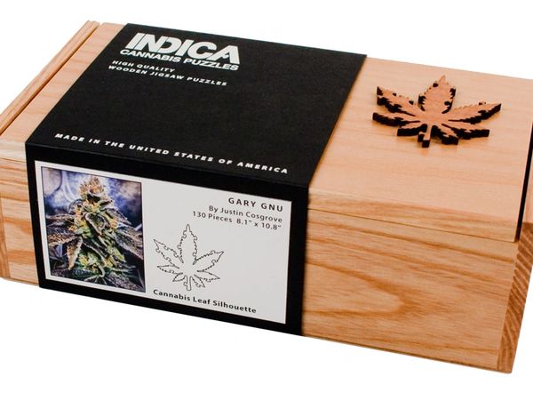 Handcrafted Wood Box For Indica Cannabis Wood Puzzle