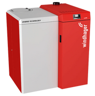 Windhager DuoWIN Biomass Wood Pellet log combination Boiler