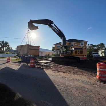Underground shoring installation
