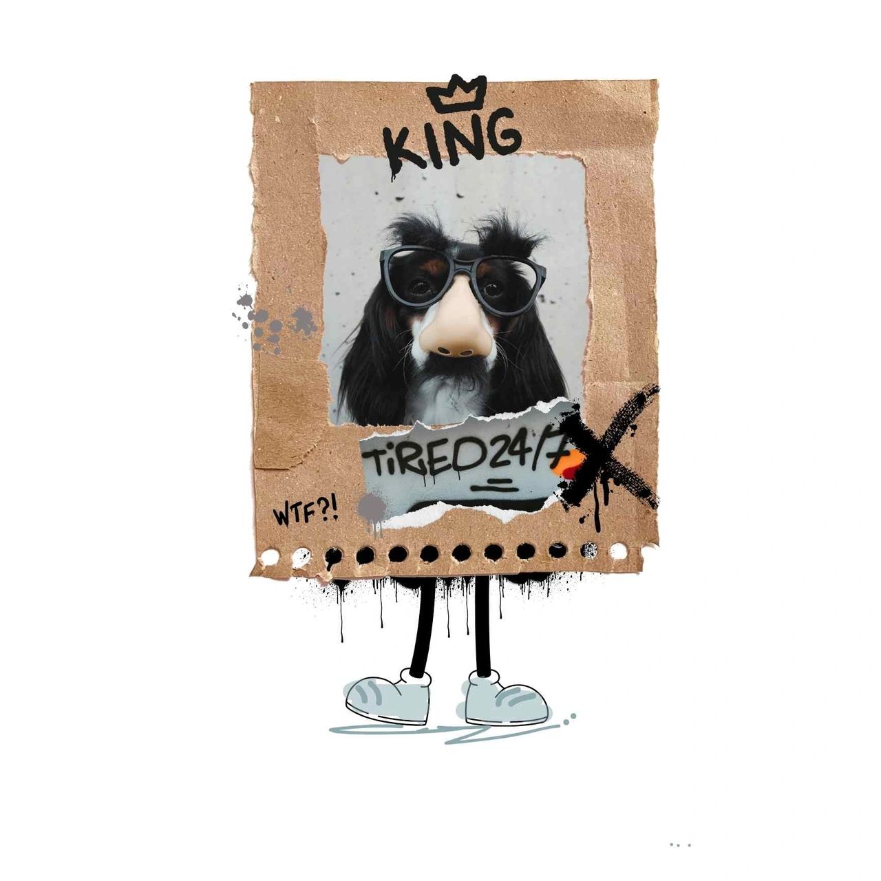 concept .me | 1:1 Coaching | C-Level oder me. Coaching | Tired 24/7 | Hund mit Brille | WTF